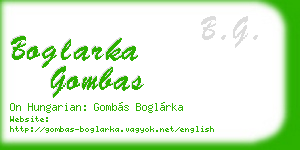 boglarka gombas business card