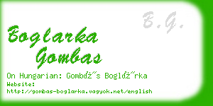 boglarka gombas business card